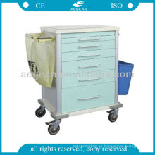 AG-MT025 CE Metal Material Durable Hospital Rueda Carro de herramientas